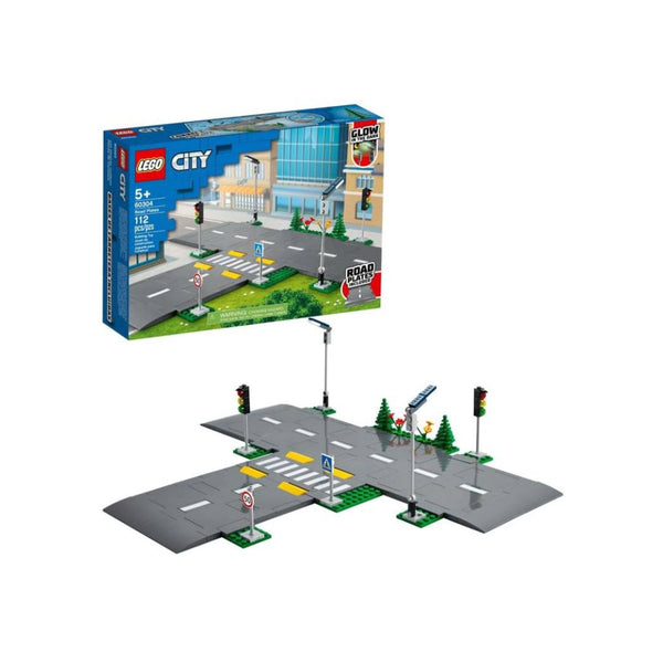 112-Pcs LEGO City Road Plates