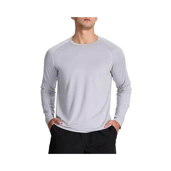 Men's Long Sleeve UPF50 Quick Dry Rash Guard Tee Shirts