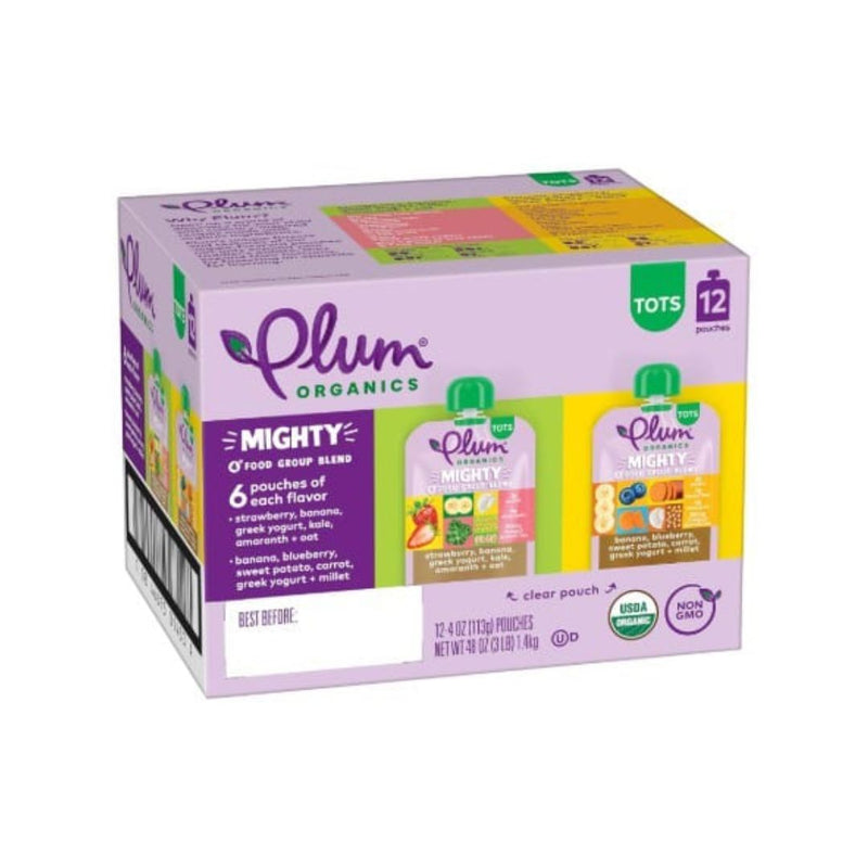 12 Pack Plum Organics Mighty 4 Toddler Food Pouches