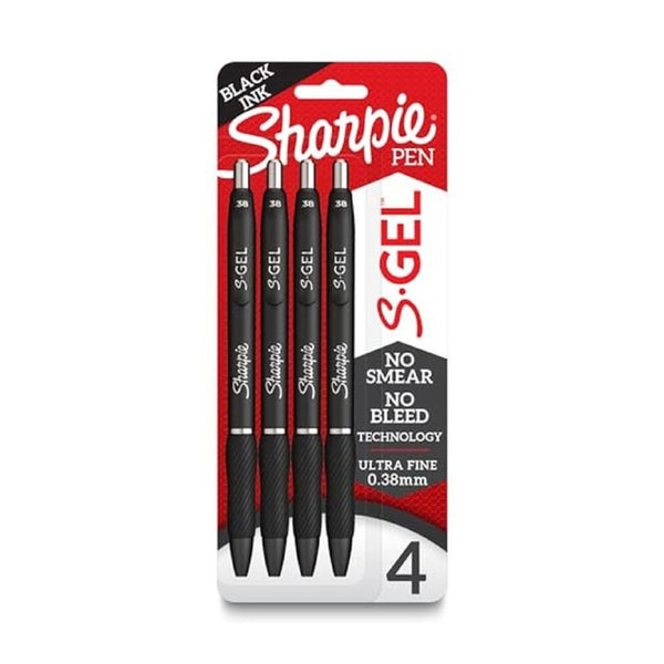 4 Count Sharpie S-Gel Ultra Fine Gel Pens