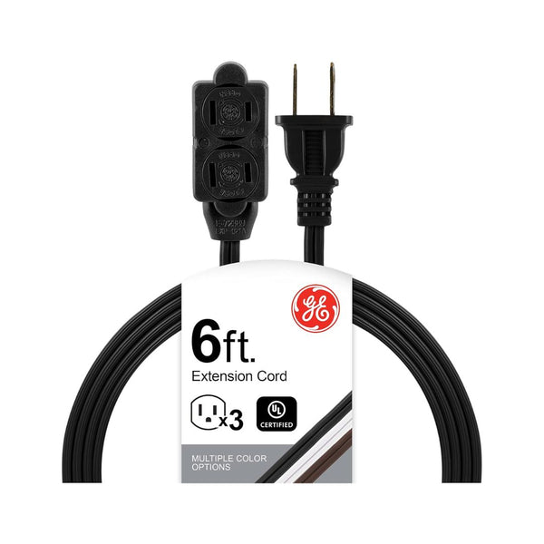 6-Ft GE 3-Outlet Extension Cord with Multiple Outlets