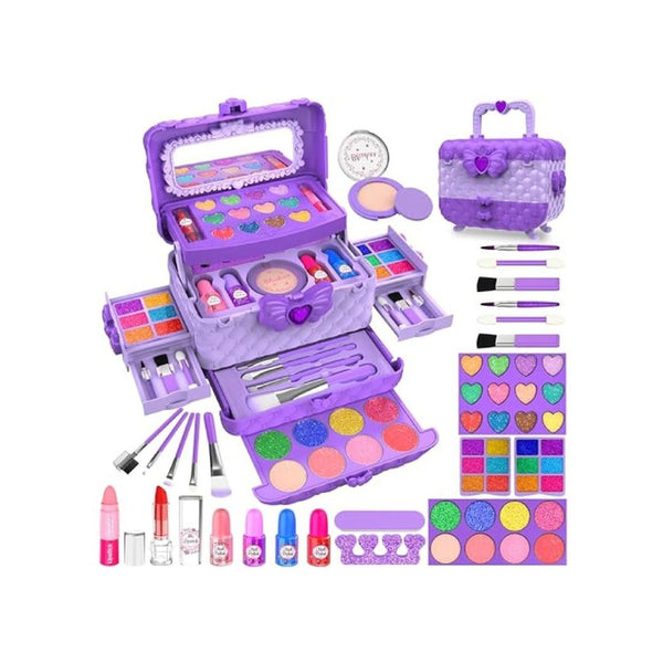 54 Piece Kids Makeup Kit Washable Pretend Play Set