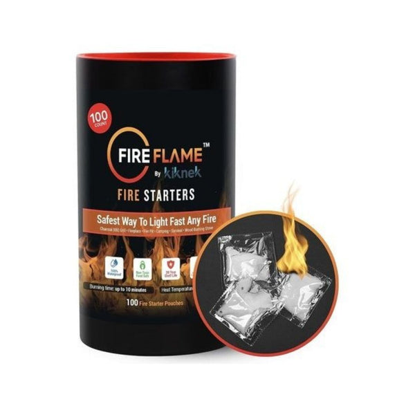 100 Fireflame Quick Instant Fire Starter Pouches