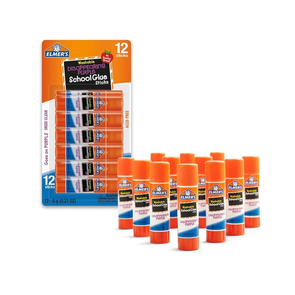 12 Elmer's School Glue Sticks