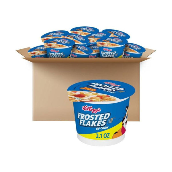 12 Kellogg's Frosted Flakes Breakfast Cereal Cups