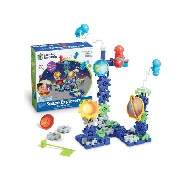 77-Pcs  Learning Resources Gears! Gears! Gears! Space Explorers Building Set