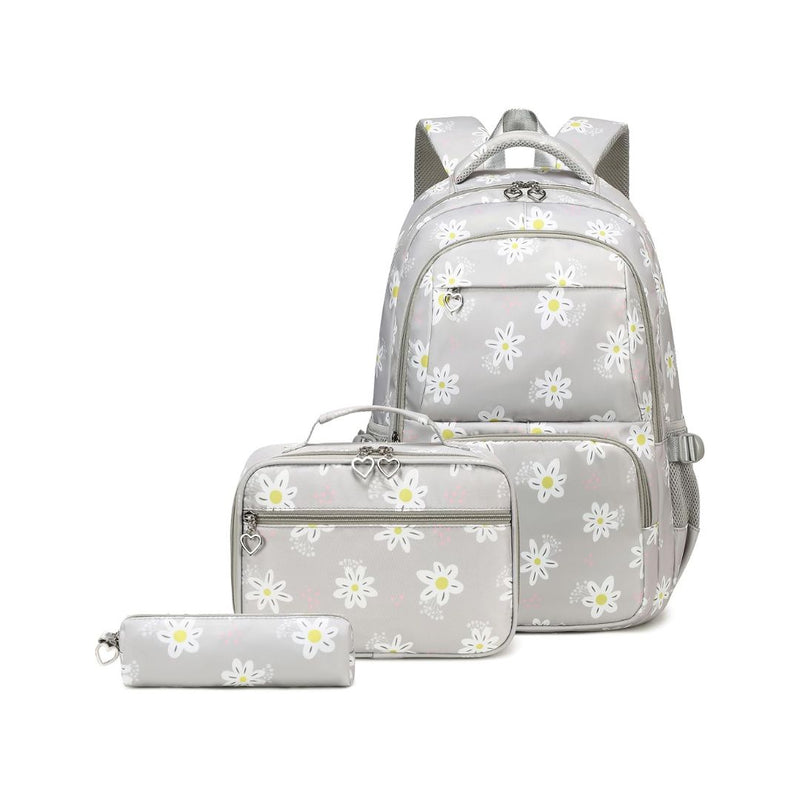 3-Pcs Daisy Prints Backpack