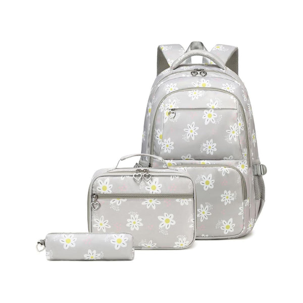 3-Pcs Daisy Prints Backpack