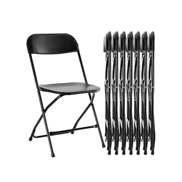8 Pack Sweetcrispy Folding Plastic Chairs (2 Colors)