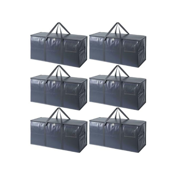 6 Pack Extra Large Heavy Duty Moving Storage Bags