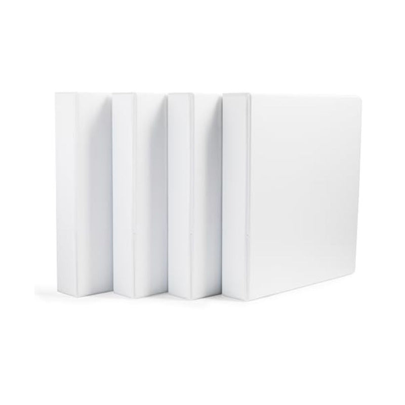 4-Pack Amazon Basics 1.5-Inch 3 Ring Binders