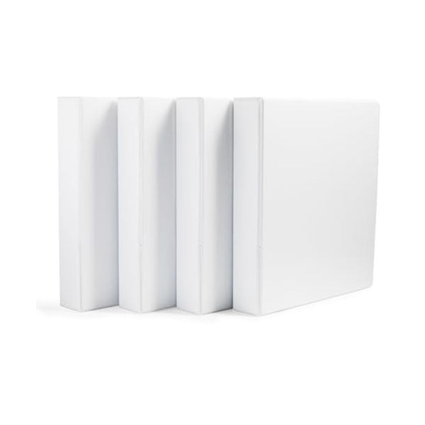 4-Pack Amazon Basics 1.5-Inch 3 Ring Binders