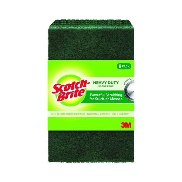 8 Scotch-Brite Heavy Duty Scouring Pads