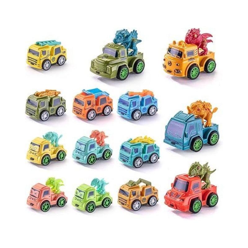 14 Pack Mini Pull Back Cars Toy Set