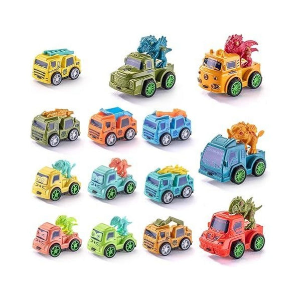 14 Pack Mini Pull Back Cars Toy Set