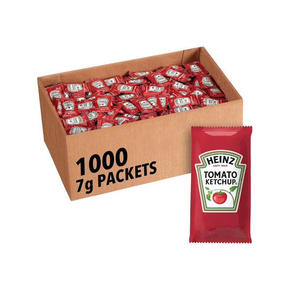 1,000 Single Serve Packets of Heinz Ketchup