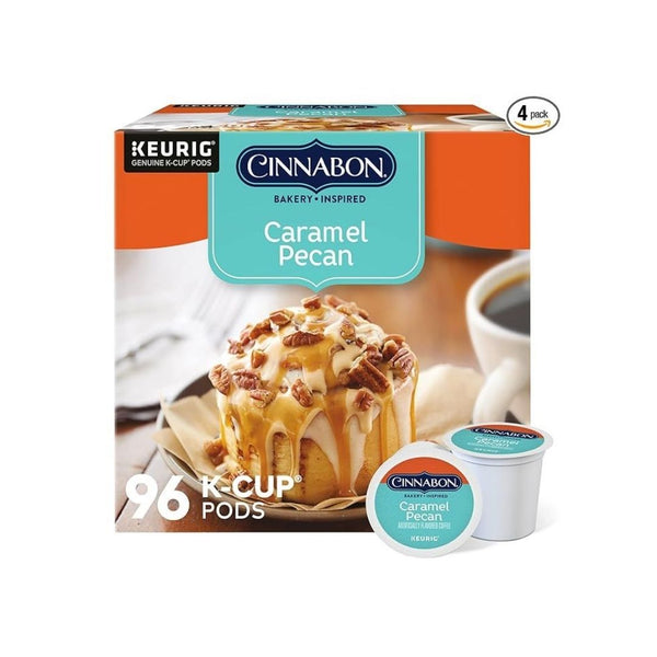 96 Cinnabon Caramel Pecan Coffee, Keurig Single Serve K-Cup Pods