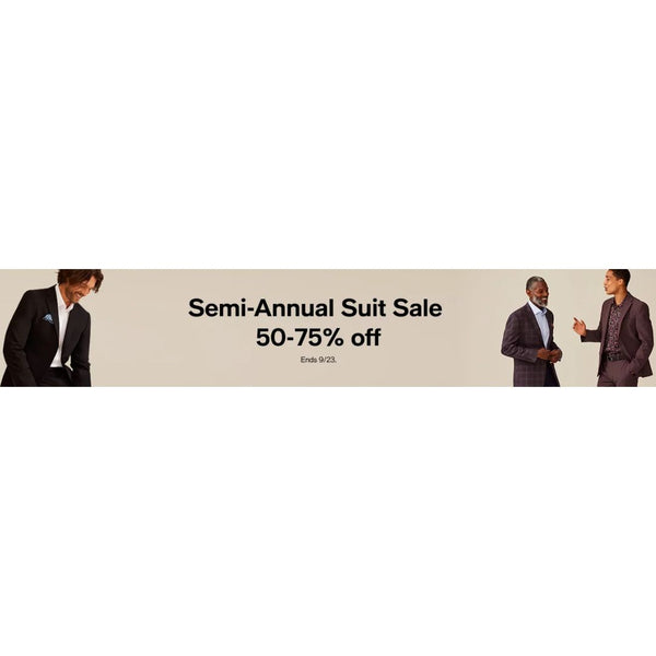 Up To 75% Off from Macy's Semi-Annual Suit Sale!