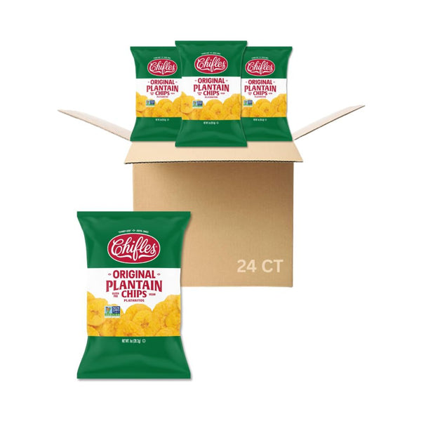 24 Bags of 28.3 Oz Chifles Original Salted Plantain Chips