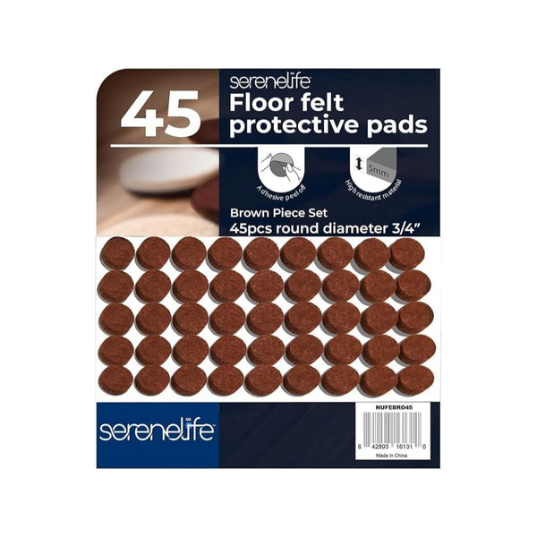 45 Premium ¾-Inch Serenelife Felt Furniture Pads