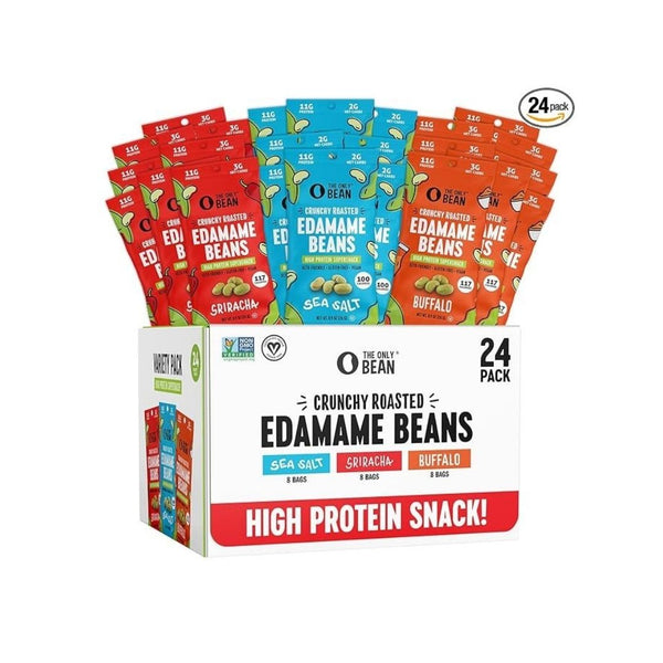 24 Pack Crunchy Roasted Edamame High Protein Snack