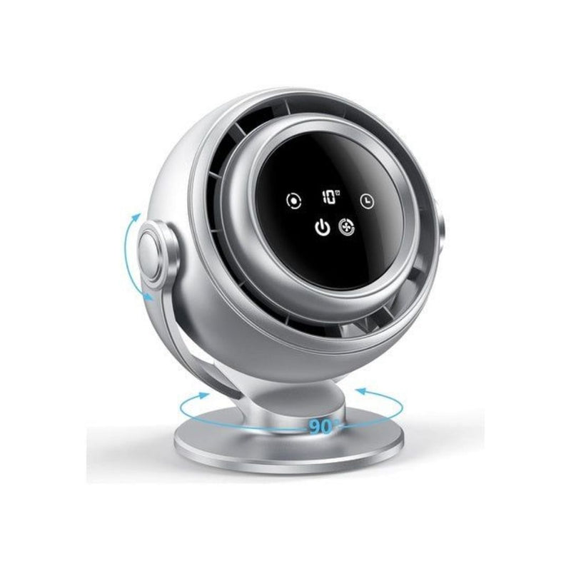 Rechargeable Oscillating Desk Fan with 10 Speeds and Timer