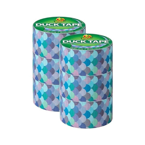 6 Pack Duck Printed Duct Tape Rolls