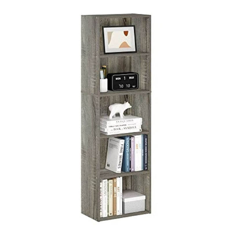 Furinno 5-Tier Bookcase Storage Shelf Organizer