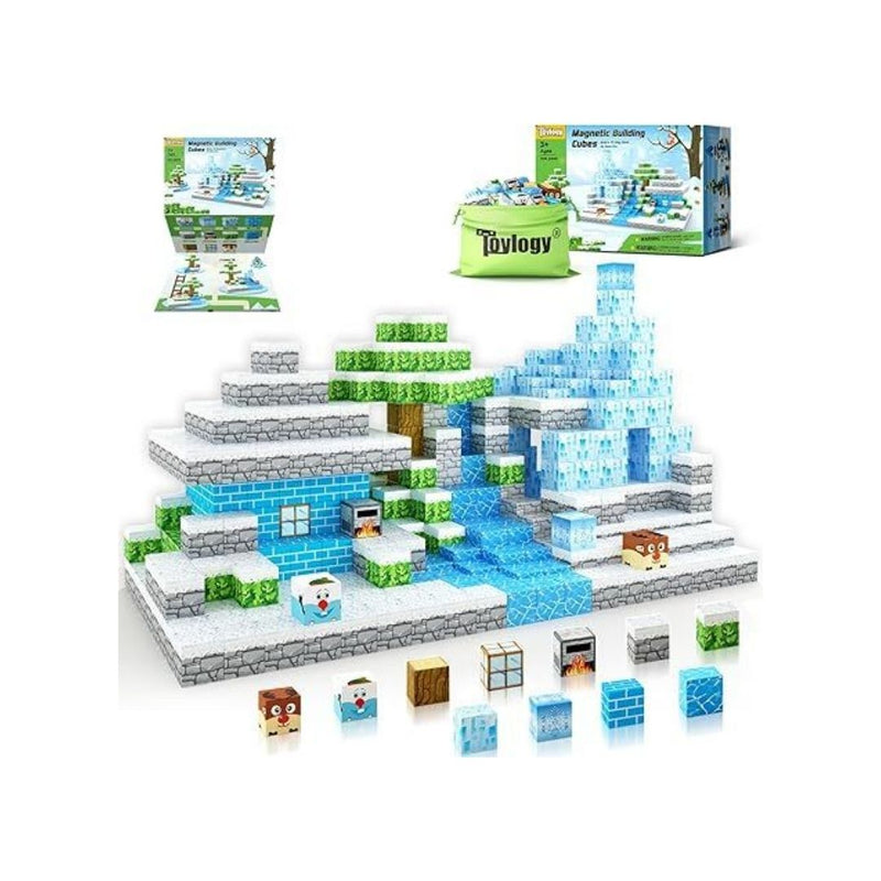 Magnetic Blocks Mine World Ice Edtion