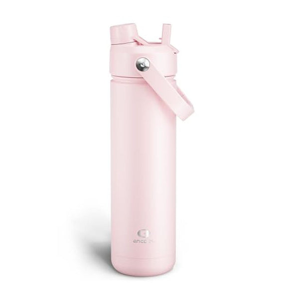 26 oz Insulated Stainless Steel Water Bottle with Straw