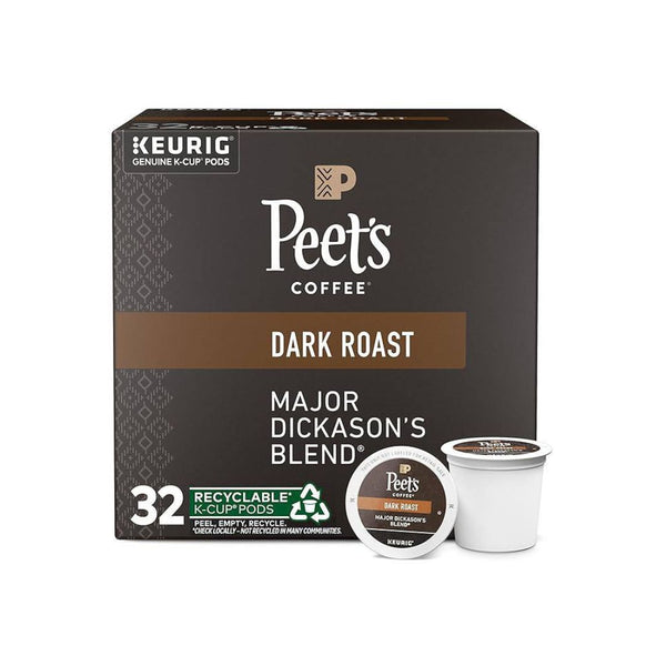 32 Peet's Coffee, Dark Roast Keurig K-Cup Pods