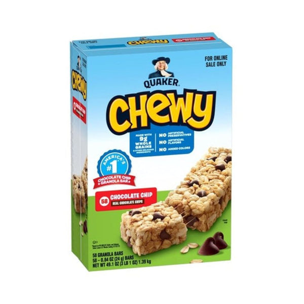 58 Quaker Chewy Chocolate Chip Granola Bars (OU-D)