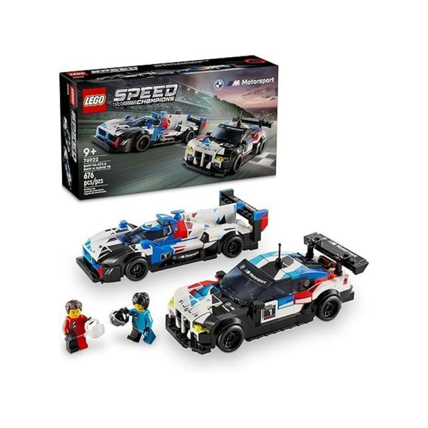 676-Pcs LEGO Speed Champions BMW M4 GT3 & BMW M Hybrid V8 Race Car Set