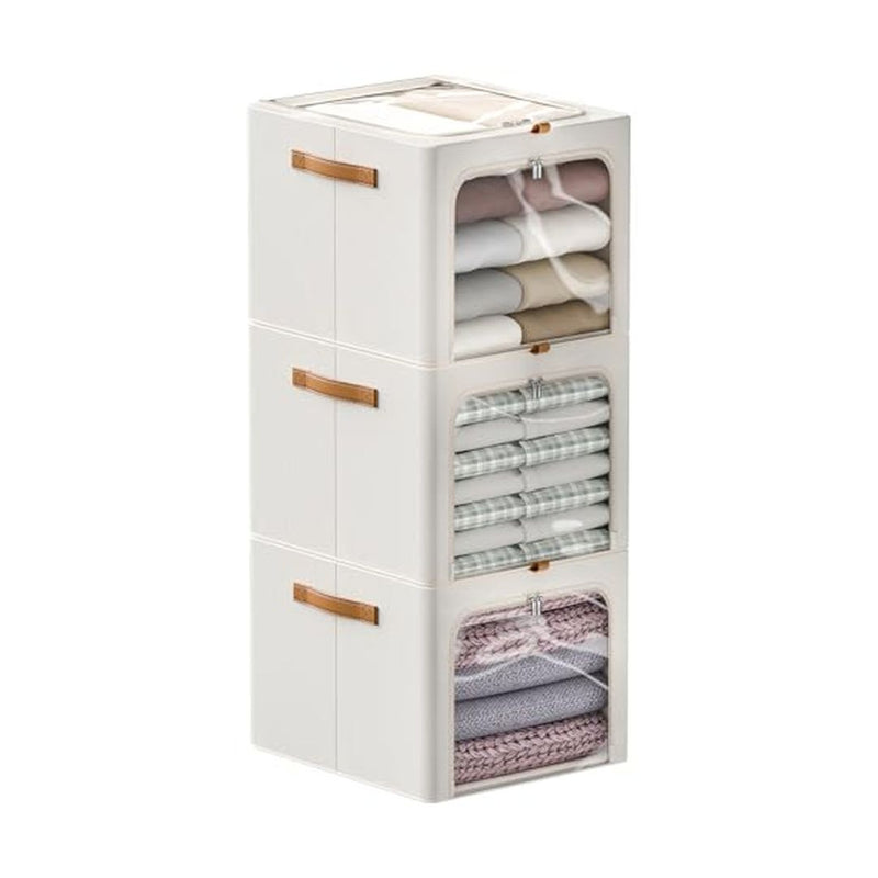 3 Pack 42L Storage Bins with Lids Organizer