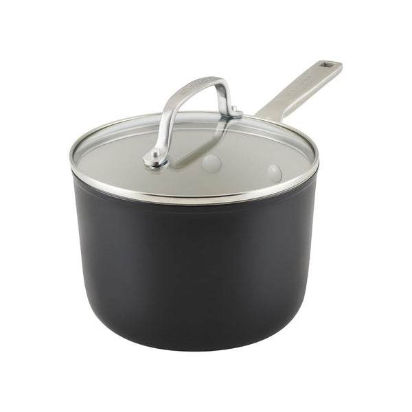 3 Qt KitchenAid Ceramic Nonstick Cookware Sauce Pan with Lid