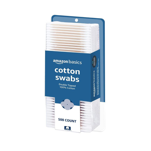 500-Count Amazon Basics Cotton Swabs