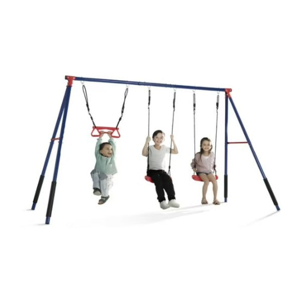 3-Piece Delta Children FunZone Outdoor Metal Swing Set