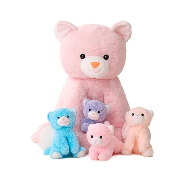 5 Pack Cat Plush Toy Set for Kids