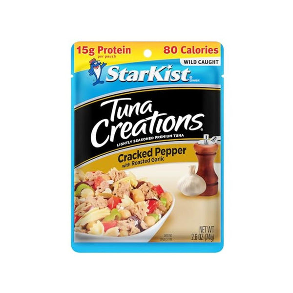 1 Pack StarKist Tuna Creations Cracked Pepper Garlic Pouch