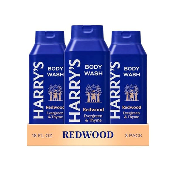 3 Pack Harry's Men's Body Wash 18 fl oz