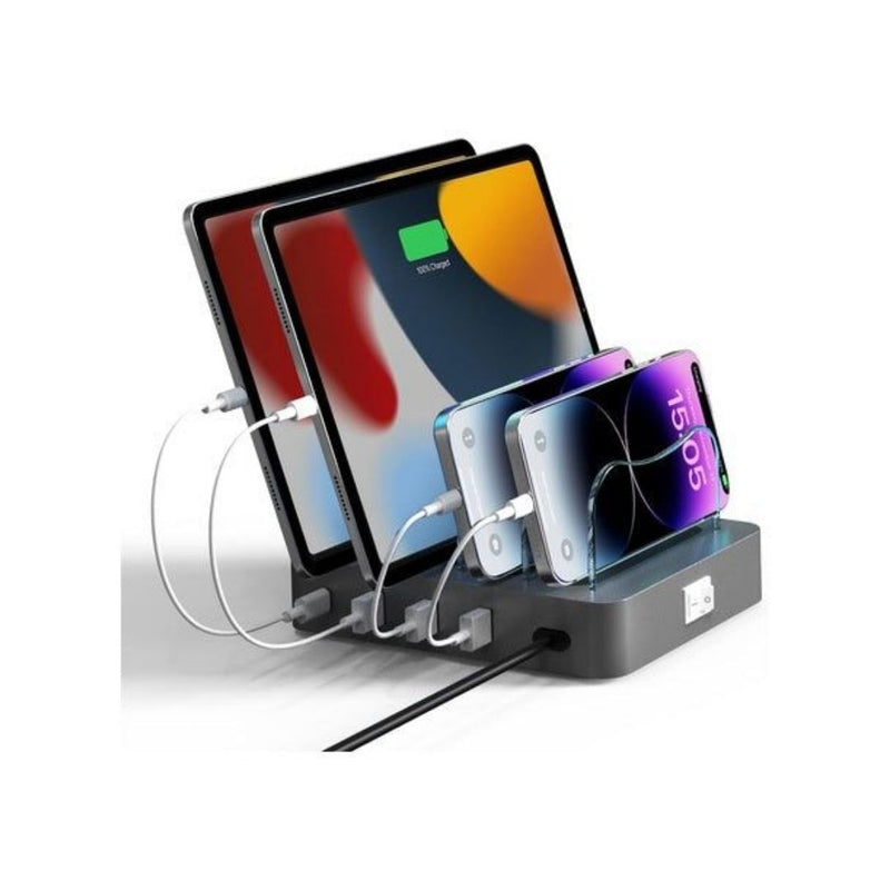 4-Port Charging Station for Multiple Devices