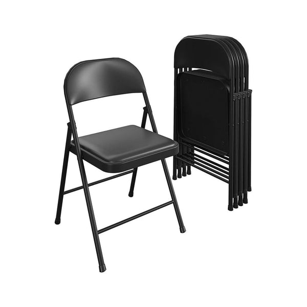 4 COSCO SmartFold Vinyl Folding Chair