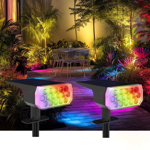 2-Pack Solar Spot Light