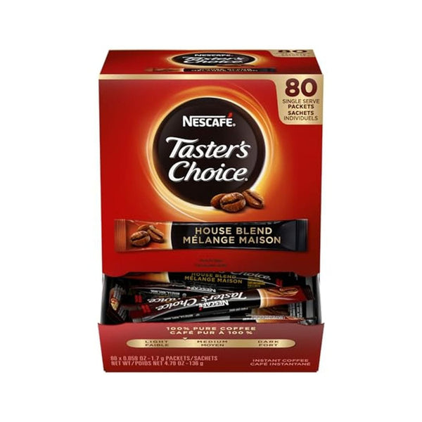 80 Pack Nescafe Instant Coffee Taster's Choice Singles
