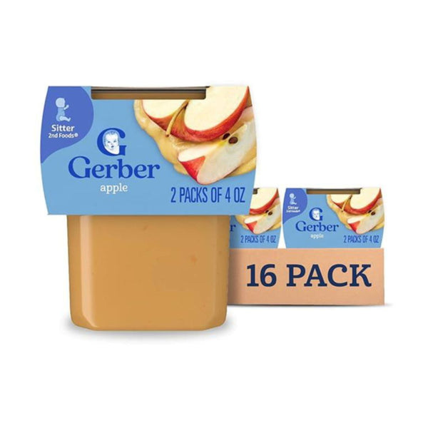 16-Pack Gerber 2nd Food Baby Food Apple Puree