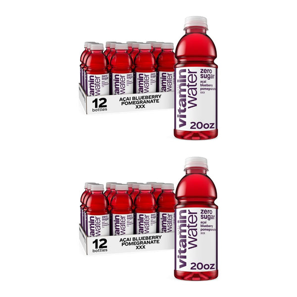 24 Bottles of vitaminwater XXX Acai-Blueberry-Pomegranate Zero Sugar
