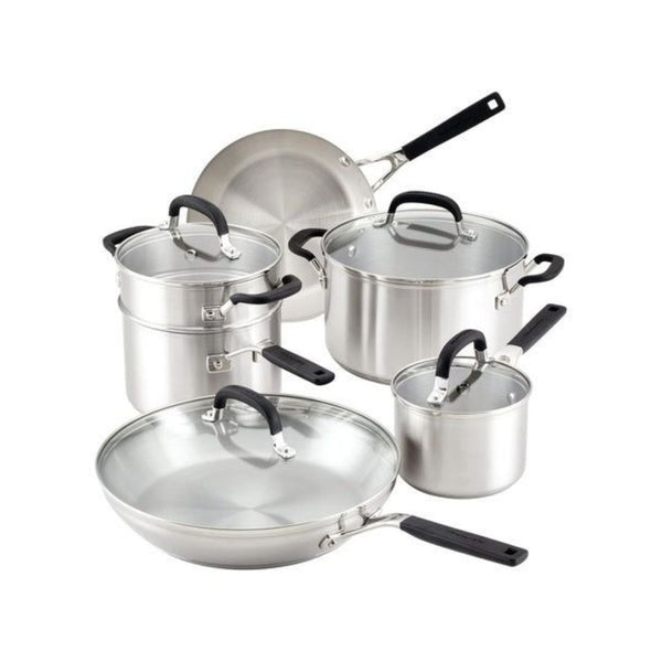 KitchenAid 10 Piece Stainless Steel Cookware Set