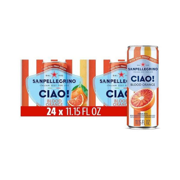 24-Pack Sanpellegrino CIAO Blood Orange Italian Sparkling Water