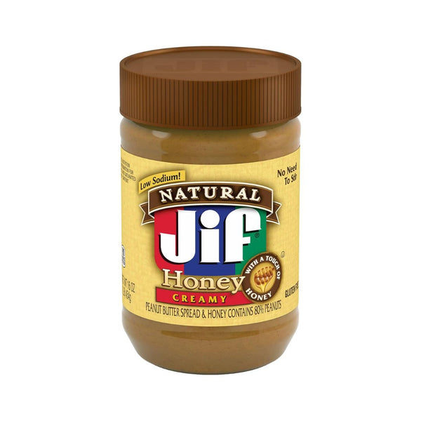 Jif Natural Creamy Peanut Butter Spread and Honey