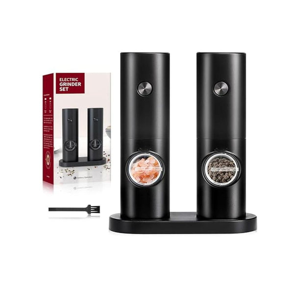 2 Pack Electric Salt and Pepper Grinder Set